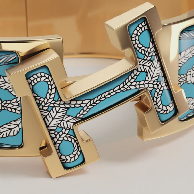 Clic Clac H Grand Apparat bracelet - Blue | Hermès USA